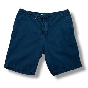 Barbour Men’s Size 36 Navy Blue Linen Mix Shorts MTRO613